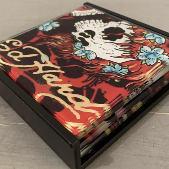 Ed Hardy Skull Coasters Set - Picture 2 of 8